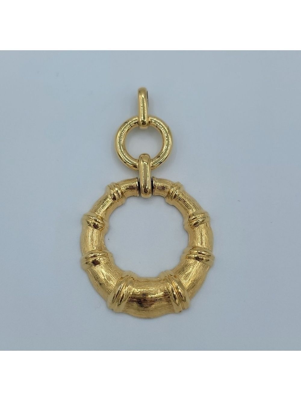 Monet Goldtone Circle Pendant #762